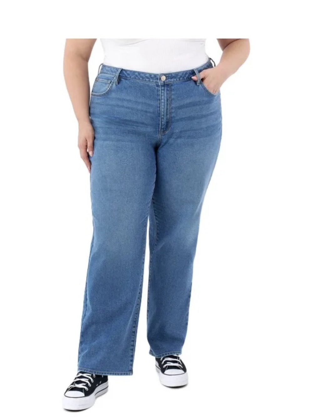 Seven7 Plus Size Straight Leg Jean